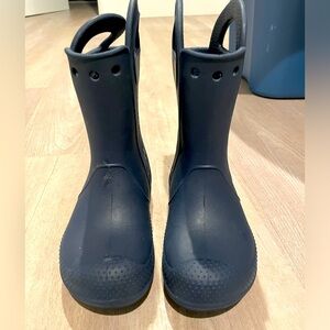 Kids size 13 crocs rain boots